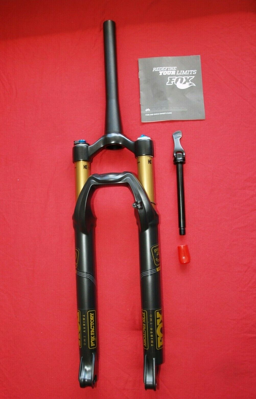 Fox Factory 32 Suspension Forks 27.5 650b FIT4 Kashima Gold 15x100 Remote  NEW