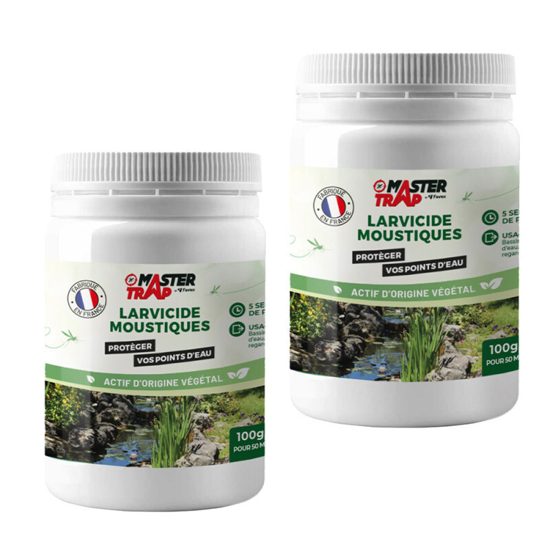 Anti-moustiques larvicide liquide MASTER TRAP éradication des larves en eau stagnante