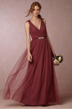 New Watters Rusty Rose Pippa Dress size 0 BHLDN MSRP: $250
