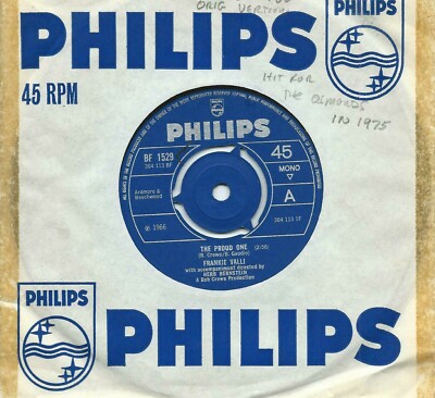 Frankie Valli:The proud one/Ivy:UK Phillips:1966