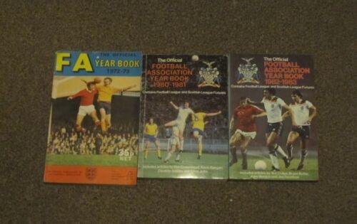 FA Yearbooks 1972/73/1980/81/1982/83. CHOOSE FROM LIST