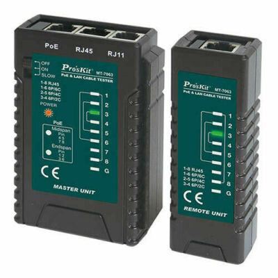 Pro'sKit   MT-7063  PoE and LAN Cable Tester RJ11 RJ12 RJ45