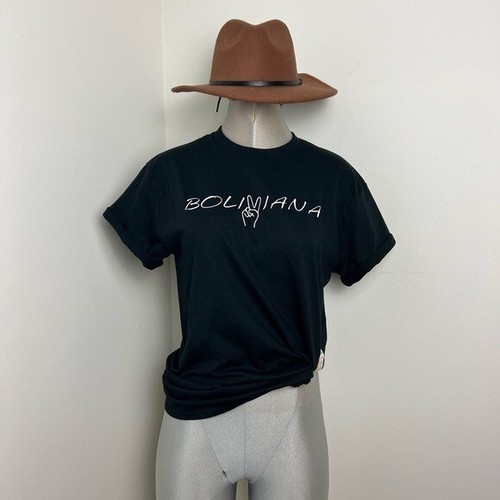 Personalized BOLIVIANA short sleeve Graphic tee shirt Black Bolivian Bolivia - Picture 2 of 6