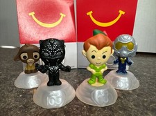 McDonald s Disney 100 Happy Meal Toy Lot 4 - Wish Black Panther Peter Pan Wasp