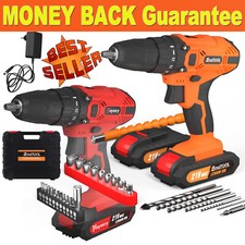 Home DIY Gardening Electric Tools 21V Cordless Drill Driver Combi Fast Charger