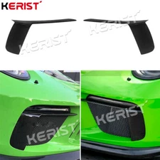 Carbon Front Bumper Air Vent Covers For Porsche 911 GT3 GT3 RS 2016-19 