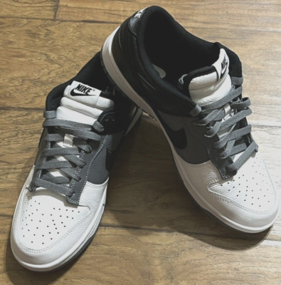 Nike Dunk Low By You Custom FN0569-900 White/Grey-Black US Size M 9.5 / W 11