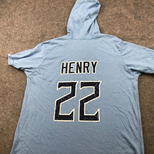 Tennessee Titans Shirt Men Medium Short Sleeve Hooded Pullover Derrick Henry - Picture 7 of 10