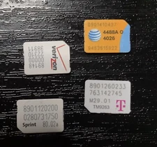 2(two)Nano Sim Card Byspass Activation screen Apple iPhone 11,X,XS, XS-MAX,8,7,6