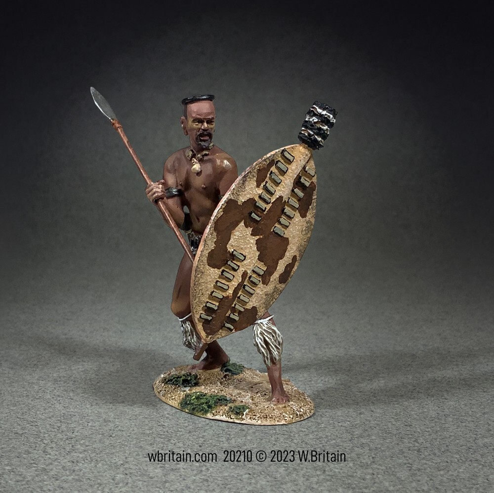 BRITAINS SOLDIERS 20210 - Zulu Warrior Counting Rifles No. 1 Diecast Metal