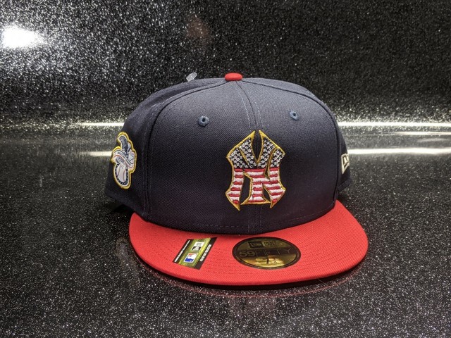 New Era New York Yankees 4th Of July American Flag Blue 59Fifty Fitted Hat 7 3/4  eBay