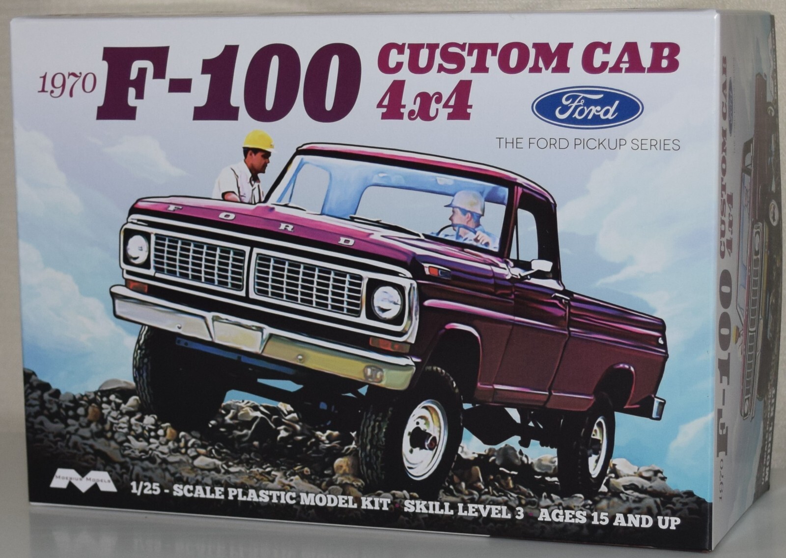 MOEBIUS 1970 FORD F-100 4x4  1230 ⭐PARTS⭐ STEERING COLUMN+DASHBOARD+MORE 1:25