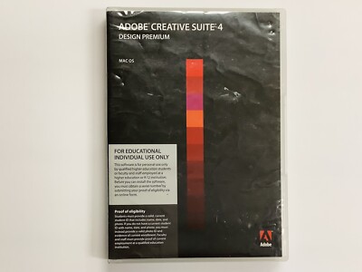 Adobe Creative Suite 4 Design Premium (MAC OS) Educational 4-Disc Set (G)