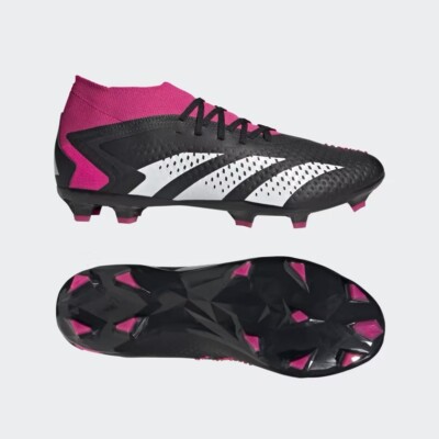 Adidas Predator Accuracy.2 FG Soccer Cleats, Black Pink  display picture 3