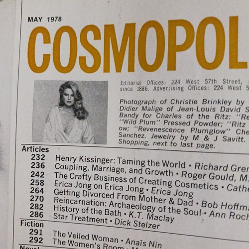 Cosmopolitan Magazine ~ May 1978 ~ Christie Brinkley Cheryl Tiegs - Picture 2 of 18