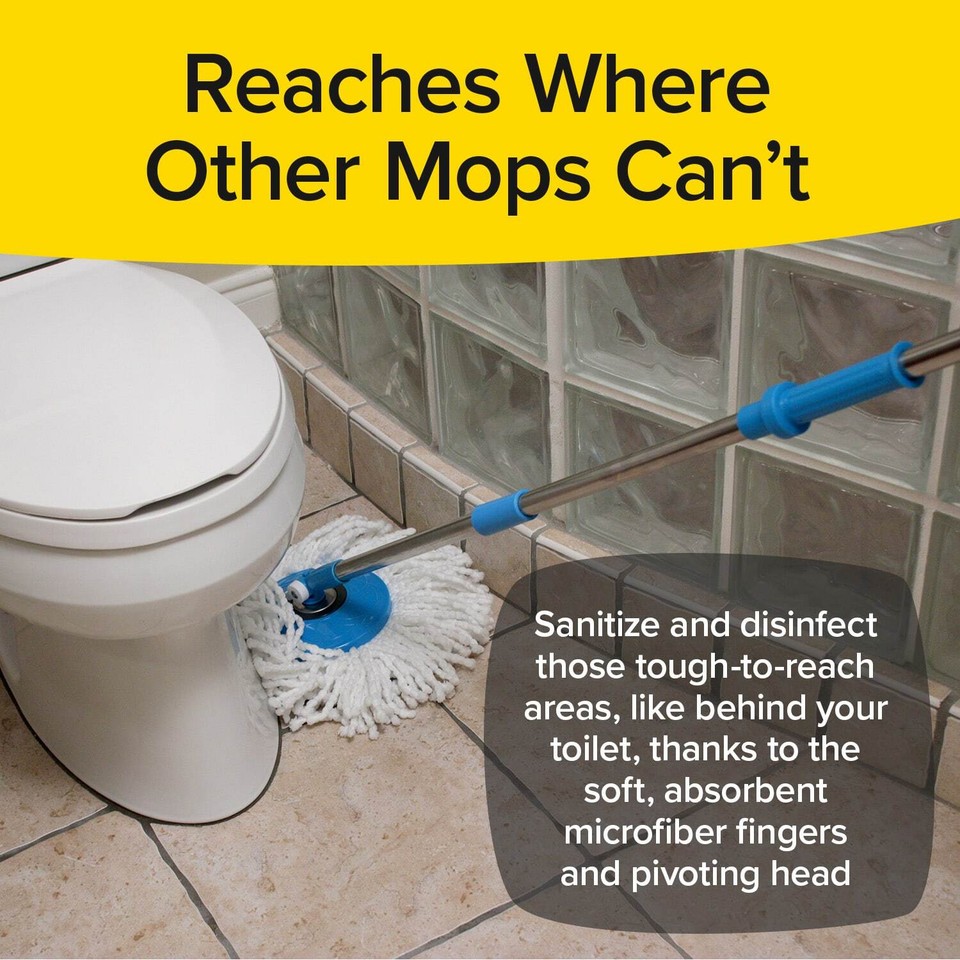 Hurricane Spin Mop Home Cleaning System by BulbHead, Floor Mop with