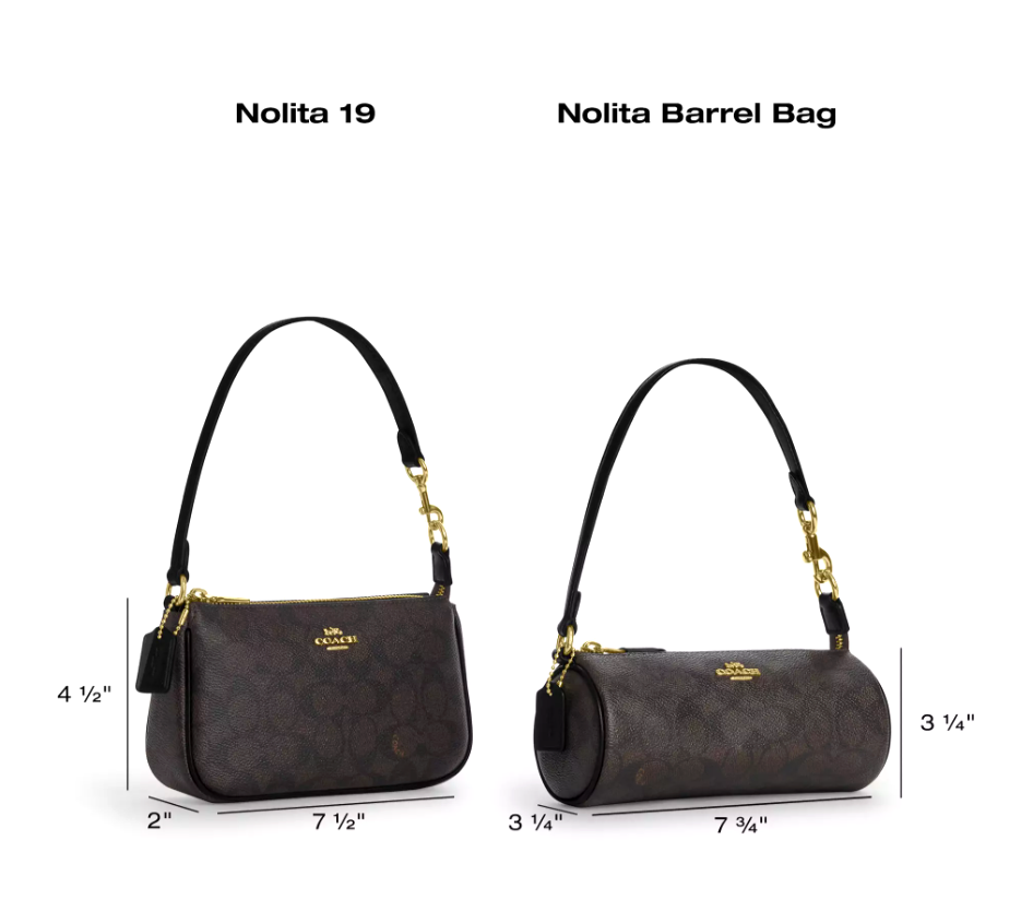 【COACH】Nolita 19 Signature Canvas/Iris NWT Coach Nolita 19 In Signature Canvas SV/Brown/Iris C3308