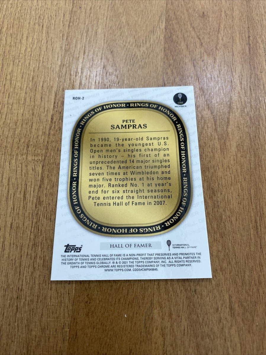 2021 Topps Chrome Rings of Honor Refractor #ROH-2 Pete Sampras | eBay