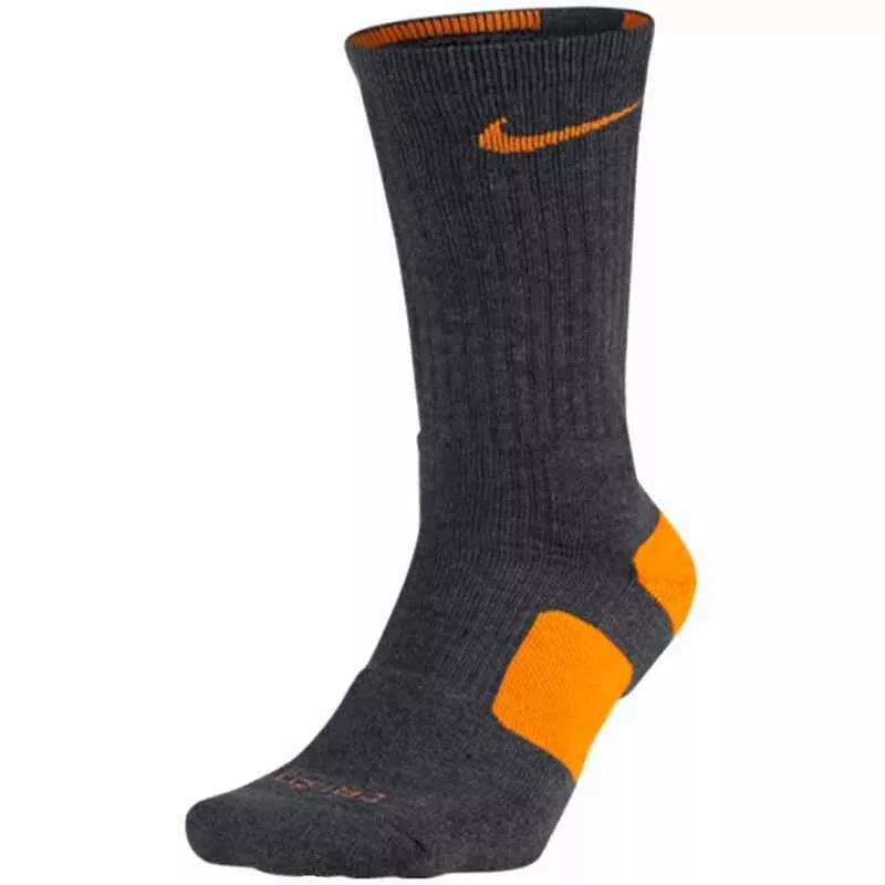 rand Het strand religie Nike Elite Basketball Crew Socks - Grey Orange MEDIUM ( Fits men 6-8)  SX3629-071 | eBay