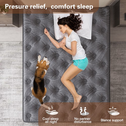 Duchess Mattress Queen Pocket Spring Latex Foam Medium Firm 34cm ALL SIZE - Picture 8 of 17