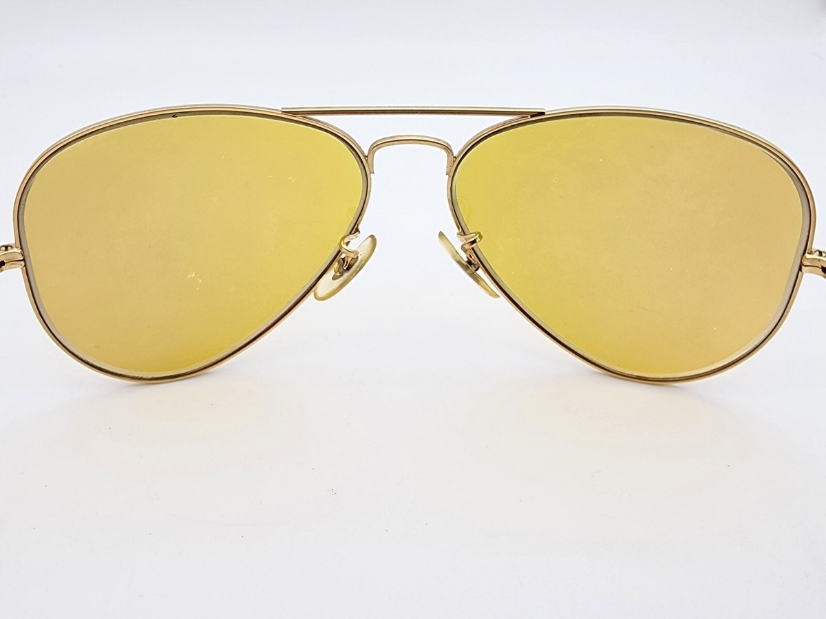 Vintage B&L Ray Ban Bausch & Lomb Ambermatic Full Mirror 58mm