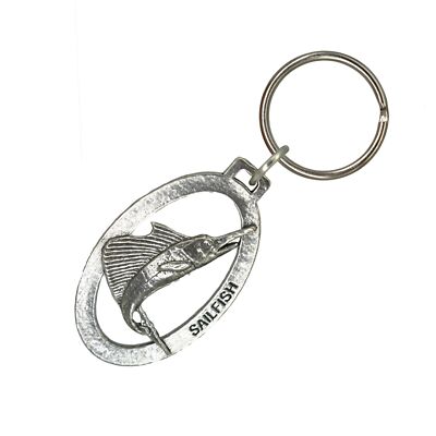 Sailfish Keychain S004KC, 2 Inch, Saltwater, Bill Fish, Deep Sea Fishing, Gift