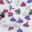 thumbnail 3 - 24 Heart Brads Love Hearts Valentines Day Cards Scrapbooking Crafts Cardmaking