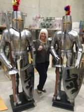 Armatura Medievale Indossabile Cavaliere Crociato Completo Di Armatura...