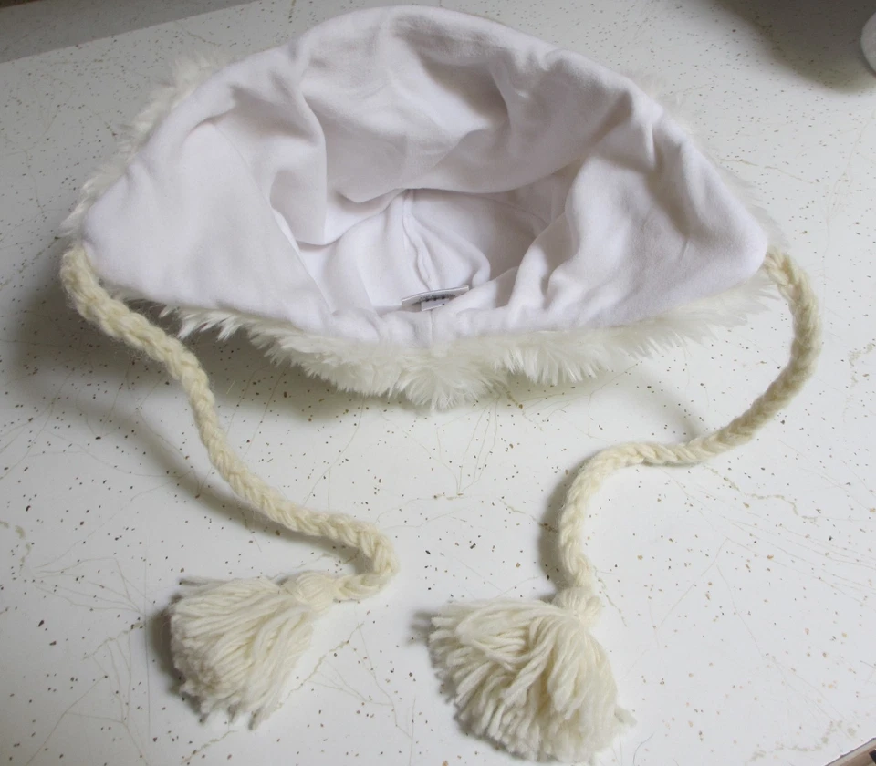 ВЗРОСЛАЯ БЕЛАЯ ШЛЯПА вязаный йети большая нога LND отвратительный сасквотч Bumble костюм deLux - Изображение 3 из 4