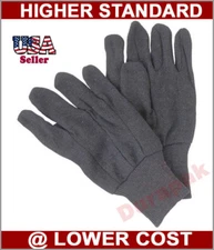 36 Pairs Brown Jeresy Gloves Economical Large Size Brown Color Glove Cheap Save