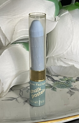 VINTAGE MAX FACTOR CHALK PASTELS EYE SHADOW COLOR TUBE STICK NEW BLUE BOY BLUE
