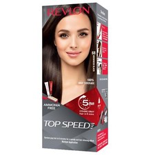 Revlon Top Speed Hair Color Brownish Black 68, 100ml