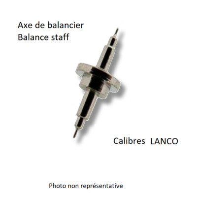 Axe De Balancier RONDA Pour Montre Lanco - Taille 10 1/2'' - Compatibilité Multiple (réf. 1022, 1027, 1037, Etc.)