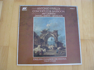 Antonio Vivaldi Concerti for Bassoon and Orchestra Vol. 2 Daniel Smith LP Vinyl