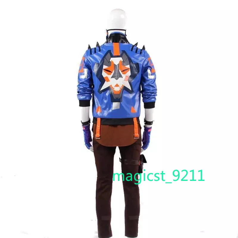 Valorant Yoru Hombres Uniforme Cosplay Disfraz Conjunto Completo Abrigo Pantalón Guantes Regalos Foto 3 de 4