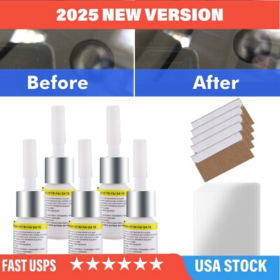 5PCS Car Windshield Crack Repair Kit Automotive Glass Nano Repair for Car