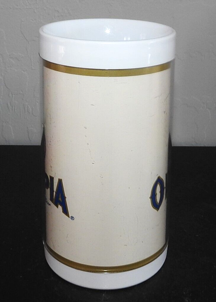 Vintage Olympia Beer Stein ThermoServ Plastic Mug Cup Classic Brand