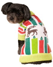 Rubies Pet Dog Puppy Christmas Ugly Sweater Party Reindeer Halloween Costume NEW