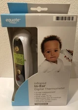 Equate Infrared In Ear Digital Thermometer Dual Scale (F/C) All Ages Fever Alert
