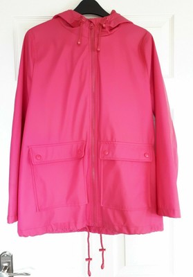 pink pvc raincoat