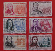 timbres France oblitérés 1961 serie n°1295 à 1300