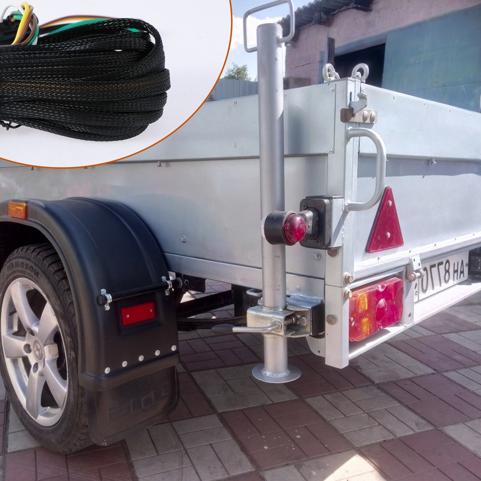 4 Pin 5 Wire Trailer Wiring Harness Light Kit Wire Plug Both Side for