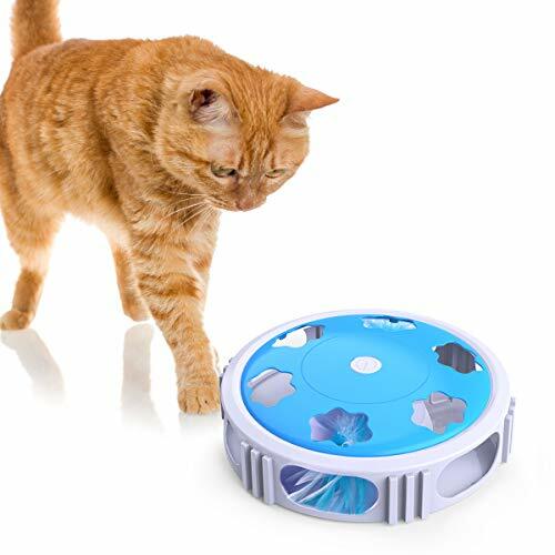 Dadypet Jouet Pour Chat Jouet Chat Interactif Embuscade Avec Plume Rotativ Ebay