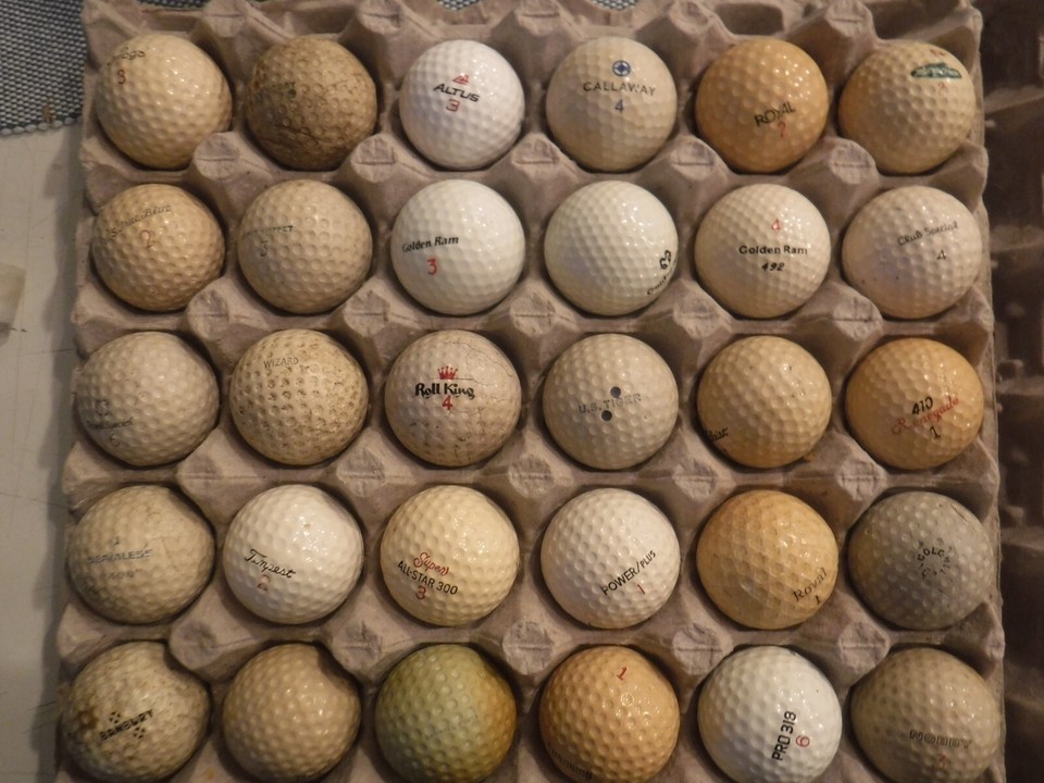 Large Lot of Vintage golf balls eBay