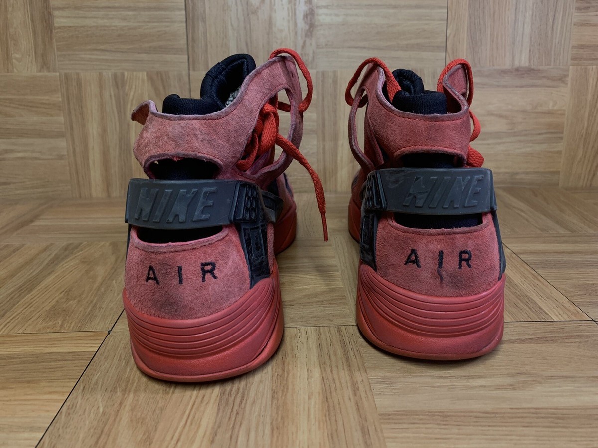 RARE? Nike Air Huarache University Red Black Sz 12 705005  display picture 2