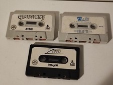 lot Jeux vidéos Atari 600 800 XL cassette  non testé zorro spy vs spy gauntlet