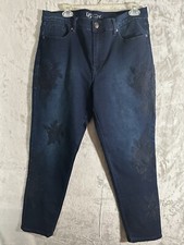 DG2 Diane Gilman Jeans Womens 16P Straight Classic Stretch Denim Pants