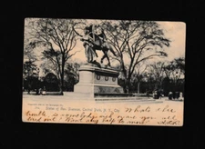 Vtg Postcard Statue General Sherman Central Park NYC 1905