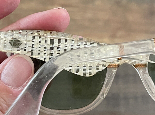 GAFAS DE SOL VINTAGE OJO DE GATO FIESTA AÑOS 50 Off white/Gris BRILLANTES - Imagen 17 de 24