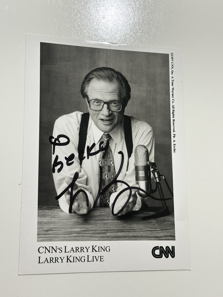 Original Larry King CNN Signed 5 X7 Photo Personalized | eBay